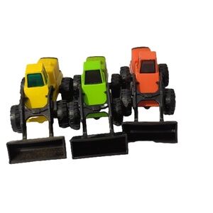 Lot Of 3 Mini 3" Vintage Tonka Tractor‎ Toys Mcdonalds 1992 2003